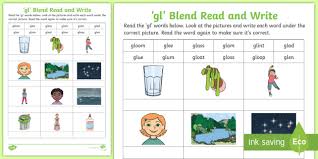 Order hard copies of our phonics monster series on amazon.com! Gl Blend Read And Write Worksheet Teacher Made