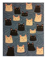 Cat Dream 10 Cat Dream 10 Cat Dream Indianpaintings Oilpaintings Paintings 2020 Kedi Sanati Cizimler Murekkep Cizimler