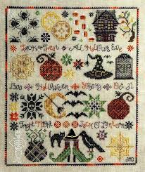See more ideas about cross stitch, stitch, cross stitch patterns. Halloween Sampler Cross Stitch Pattern By Jeannette Douglas