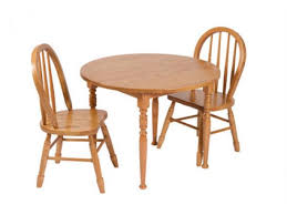 Tables and chairs for kids at argos. Kid S Round Table Chair Set Swiss Valley Furniture