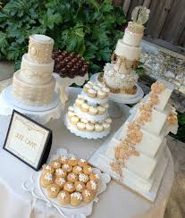 Gold And White Wedding Wedding Reception Dessert Buffet Wedding Cake Table Wedding Dessert Table Dessert Buffet Table Wedding Desserts