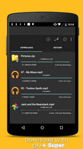 And it doesn't run background services if there's nothing to download and smart. Idm Super Download Manager For Android Apk Download