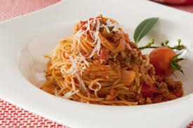 Caprese chicken with angel hair pastacrisco. Angel Hair With Bolognese Sauce San Remo