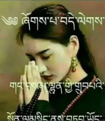 Khadro la during the incense puja...