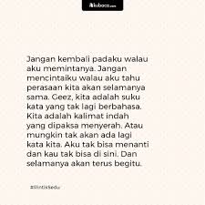 Semua yang geez kira akan mudah dan indah, ternyata berbeda dengan ann yang sudah mulai belajar merapikan hidupnya dan memulai cerita baru tanpa geez sampai ketika geez kembali hendak menjemput dan membawanya ke berlin. Akubaca On Twitter Kita Adalah Suku Kata Yang Tak Lagi Berbahasa Kita Adalah Kalimat Indah Yang Dipaksa Menyerah Atau Mungkin Tak Akan Ada Lagi Kata Kita Geez Ann 3 Rintik