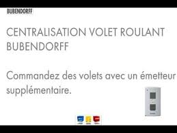 Centralisation Bubendorff Youtube