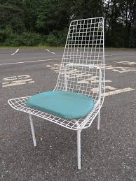 Watch the video explanation about how to replace outdoor sling chair fabric with phifertex online, article, story, explanation, suggestion. Vintage Modern Wire Mesh Patio Chairs Set Of 4 For Sale At 1stdibs