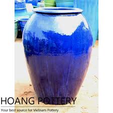 A wide range of available colours in our catalogue: Aqua Blue Large Ceramic Flower Pots Hptr009