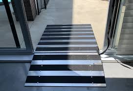 Usually, rubber ramps are the most commonly used threshold ramps for sliding glass doors. Door Threshold Ramps To Easily Cross All Types Of Door Thresholds In A Wheelchair
