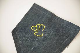 Floral embroidery pattern, wildflower embroidery pattern, beginners hand embroidery guide, needlework project, instant digital download. Hand Embroidered Denim Seamwork Magazine