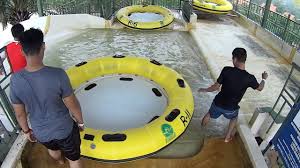 Family Rafting Water Slide At A Famosa Water Theme Park Youtube