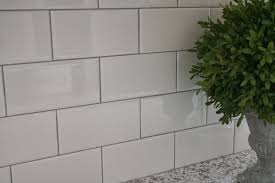 Pretty Distressed The Great Remodel Kitchen Deets White Subway Tile Kitchen Grey Grout Kitchen Tiles