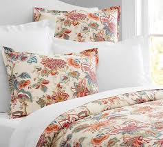 Pottery barn belgian flax linen floral stitch sham, king. Floral Duvet Cover Shams Pottery Barn Katie Considers