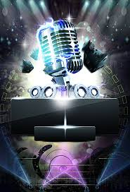 Microphone Poster Background Singer Contest Carnival Posters Studio Background Images Poster Background Design
