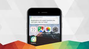 It's an image that's 192×192 or larger to represent. Push Notifications 101 Conference Compass