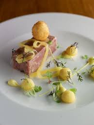I feel like our reservation timing was the best because we got to experience the views when the sun was still about to set and also after it set as well. Pressed Ham Hock Terrine Crispy Quails Egg Pineapple Jelly English Mustard Mayonnaise Cafe Food Food Plating Food Presentation
