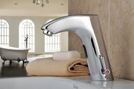 motion sensor bathroom faucet brass