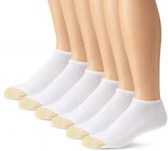 Gold Toe Mens Cotton No Show Athletic Sock 13 15 Shoe Size 12 16 White 6 Pack