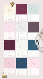 Astrology Calendar Templates And Printables Polar Vectors Astrology Calendar Graphic Design Calendar Calender Design