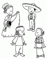 Fiesta mexican coloring pages birthday printable in. Mexican Color Coloring Home