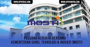 Post navigation ← ministry of federal territories and urban wellbeing (kementerian wilayah persekutuan dan kesejahteraan bandar) malaysiaministry of education (kementerian pelajaran malaysia) malaysia →. Jawatan Kosong Di Kementerian Sains Teknologi Inovasi Mosti Appkerja Malaysia
