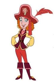 Red Jessica Disney Junior Pirates Disney Cartoon Characters
