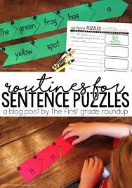 They feature fun puzzles of all types that'll keep you entertained. Sentence Puzzles Routines Firstgraderoundup