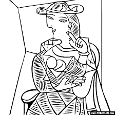 100 Free Coloring Page Of Pablo Picasso Painting Seated Woman You Be The Master Painter Color This Famous Pa Boyama Sayfalari Sanat Egitimi Sanat Dersleri