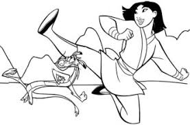 Disney princess belle and her gown coloring sheet. 20 Free Printable Disney Princess Mulan Coloring Pages Everfreecoloring Com