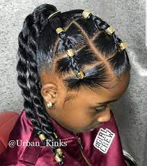 The popular hairstyles for kids below will show that staying true to the roots can be so fantastically fun sometimes, and you will want to keep your kid with these spectacular afro hair forever. Kids Hairstyles Urban Kinks Follow Kissegirl Hair Skin And Nails Beauty Products Available N Girls Hairstyles Braids Baby Hairstyles Baby Girl Hair