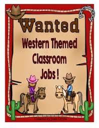 Round Up Handy Helpers With These Colorful Western Themed Classroom Jobs This Clipart Set Will Be Perfect To Use With Yo Classroom Jobs Job Cards Classroom