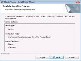 Download installshield and add a practical installation assistant to your programs. Ready To Install Dialog