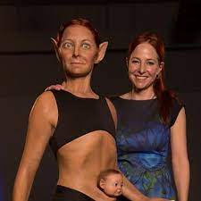 + communications lens is represented by the yellow ring around their eyes. What Would The Perfect Human Look Like Bat Ears Claws And A Baby Pouch Says Anatomist