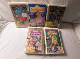 Walt Disney Vhs Movies Bambi Little Mermaid Pocahontas Jungle Book And Peter Pan Sealed New 1980 S By Lis In 2020 Vhs Movie Disney Family Movies Disney Collectables