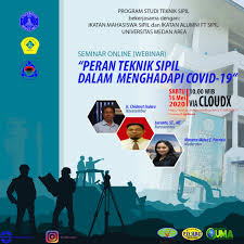 Hubungan kemampuan intelegensi test menghitung kubus, potongan gambar, relasi ruang tiga dimensi terhadap kemampuan menggambar pada jurusan gambar bangunan,01. Webinar Peran Teknik Sipil Menghadapi Covid 19 Fakultas Teknik