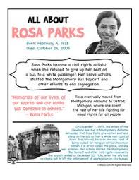 This picturebook biography is an inspiring, personal story about a famous american historical figure, rosa parks, who refused to give up her seat on a bus for a white passenger and became an icon of resistance against racial segregation. 15 Field Trips Ideas Rosa Parks Black History Month Black History
