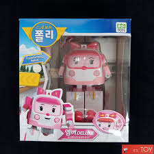 Robocar Poli DELUXE AMBER Pink Ambulance Transforming Robot Figure 6 Big  size | eBay