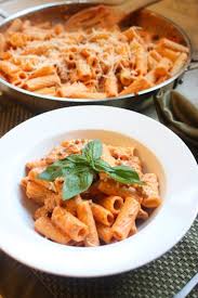 30 Minute One Pan Creamy Sausage Rigatoni Heidi S Home Cooking Recipe Creamy Pasta Recipes Creamy Tomato Pasta Pork Sausage Recipes