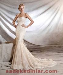Pronovias Gelinlik Modelleri 2018 Straplez Balik Gelinlik Dantel Islemeli Gelinlik Stilleri Gelinlik Uzun Gelinlikler