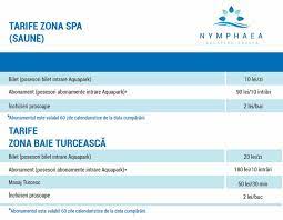 Persoanele care nu poarta ceasul si se afla in incinta aquaparkului vor trebui sa plateasca o penalizare de 100 lei. Tarife Zona Spa Si Tratamente Aquapark Nymphaea Oradea Facebook
