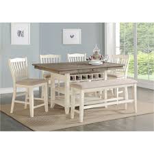 Ikea table table counter height dining room tables table and chairs ikea country kitchen chair kitchen table settings dining table. Gray And White Counter Height 6 Piece Dining Set Grace Counter Height Table Counter Height Dining Sets Counter Height Dining Table