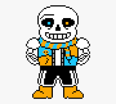 Mi pixel art de ink sans undertale español amino. Ink Sans Pixel Art Free Transparent Clipart Clipartkey