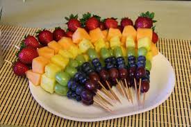 Thrift And Shout Monkey Themed Baby Shower Fruit Kebabs Fruit Platter Designs Snacks