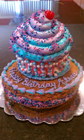 Birthday Cake Ice Cream Sandwich Giant Cupcake X2f Giant Ice Cream Sandwich This Cake Was For My Daughter 39 S 12th Birthday She Wanted Giant Cupcake Cakes Giant Cupcakes Giant Cookie Cake