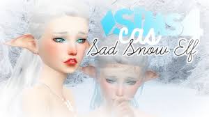 Another massively popular set of elf ears! The Sims 4 Create A Sim Sad Snow Elf By Spookshow Sims
