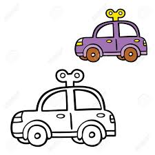Coloriage voiture classiques de ville. Drole Coloriage Simple Vector Illustration Page A Colorier De Voiture De Bande Dessinee Pour Les Enfants Coloriage Et Debris Livre Baby Shower Clip Art Libres De Droits Vecteurs Et Illustration Image 55128384