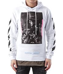5 out of 5 stars. Wiberlux Off White Men S Mirror Mirror Drawstring Hoodie Buy Online In Isle Of Man At Isleofman Desertcart Com Productid 85857451