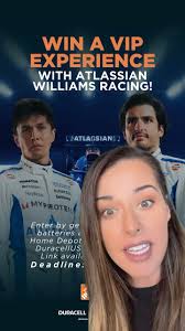 Did you know you could win a VIP experience with Atlassian @WilliamsRacing  in Miami! Get Duracell batteries at your local @homedepot. Tag someone you  would share this prize with, Good luck!, ...