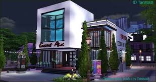 Cinema Nocc Community Lots Cafe Lot Size 30x20 You Can Download The Gallery Id Tanitas8 Download Yadi Download Med Sims Building Sims House Sims 4 Build