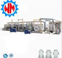 Ligne de production de machine à fabriquer des serviettes hygiéniques pour  femmes entièrement automatique avec CE